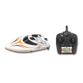 H105 long range RC boat model with brush motor toy 180 degree flip high speedboat with 150m remote control (LED Screen)